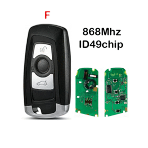 3 Button BMW CAS4+ FEM Smart Key 868MHz ID49 Chip Plain Black