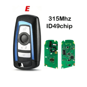 4 Button BMW CAS4+ FEM Smart Key315MHz ID49 Chip Blue Trim